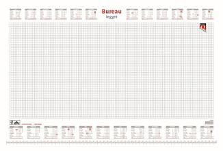 bureau onderlegblok 2027 quantore ruit 56 5x36cm wit