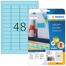 etiket herma 4368 45.7x21.2mm verwijderbaar blauw 960 stuks