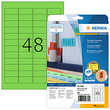 etiket herma 4369 45.7x21.2mm verwijderbaar groen 960 etiketten