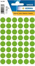 etiket herma 1868 rond 12mm fluor groen 240stuks