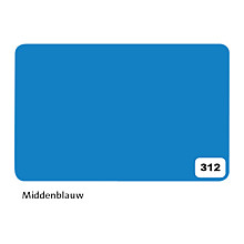etalagekarton folia 1 zijdig 48x68cm 380gr nr312 middenblauw