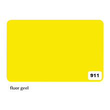 etalagekarton folia 1 zijdig 48x68cm 380gr nr911 fluor geel