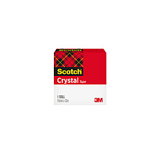 plakband scotch crystal 600 19mmx33m transparant
