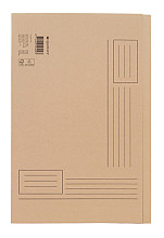 vouwmap quantore folio ongelijke zijde 250gr beige