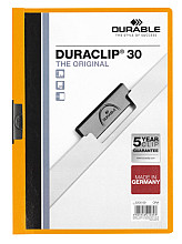 klemmap durable duraclip a4 3mm 30 vellen oranje