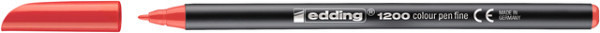 fineliner edding 1200 002 fijn rood