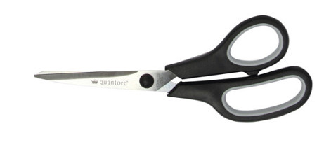 schaar quantore 190mm soft grip zwart