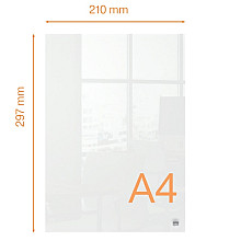 notitiebord nobo transparant acryl a4