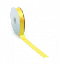 satijnlint premium double face 25mm x 25 meter geel