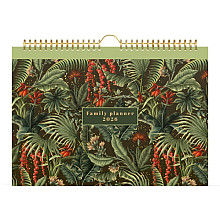 familiekalender 2026 lannoo 310x220 botanic 7dagen 1pagina wit groen