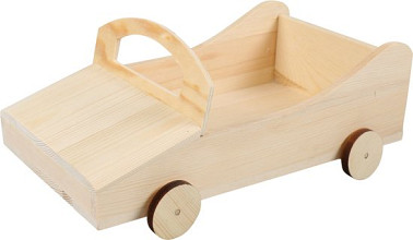 bierverpakking race auto hout 6 flessen 29x17x12cm