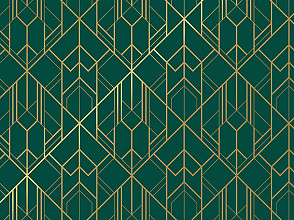 cadeaupapier 50cm 100m 80gr m geometrisch groen goud