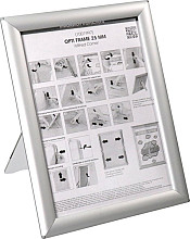 opti frame 25 mm a4 met standaard zilver