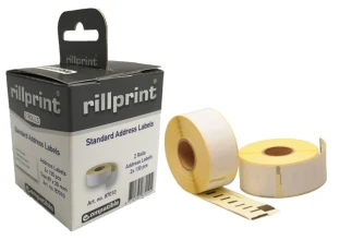 rillprint dymo compatible label 99012 36x89mm adres wit 2 rollen