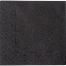 servetten 24x24cm 1 laags 300 stuks zwart