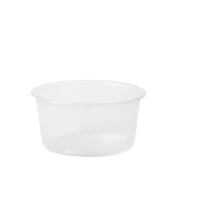 bakje pp rond glashelder 250cc 100 stuks