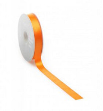 satijnlint premium double face 25mm x 25 meter oranje
