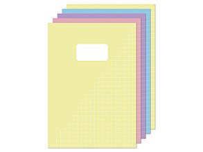 schrift kangaro a4 ruit 10mm 80pagina s 60gr pastel assorti 5 stuks