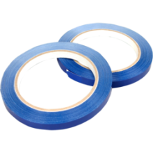 tape 9mmx66mtr pvc 16 rollen licht blauw