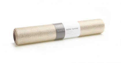 tafelloper deco runner lucente champagne 2 5 meter x 28 cm
