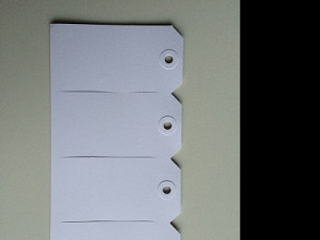 kartonnen labels nr. 5 55x110mm 1000st wit