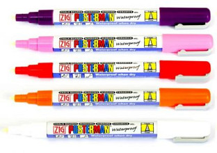 krijtstift posterman pma 30 medium punt 2mm wit