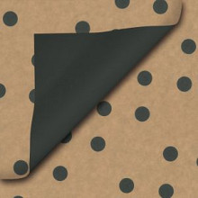 cadeauzakjes 12x19cm 200 stuks kraft met zwarte stippen des 112
