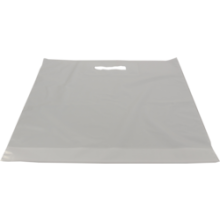 plastic tassen wit 37x44 2x4cm 50my 500 stuks