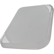 deksel voor pp spuitgiet bak 182x135mm transparant 500 stuks