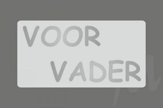 etiket sticker zilver voor vader 500 stuks