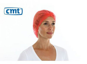 haarnetje wokkel non woven rood 100 stuks