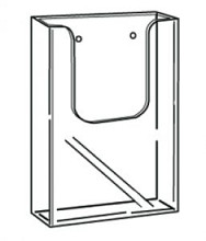folderbak acryl 1 3 a4 transparant wand