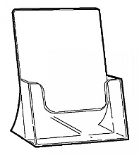folderbak a5 transparant staand 148x210mm