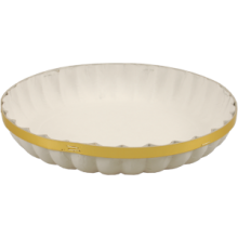 fruitschaal 26cm rond met gouden rand per 25 stuks