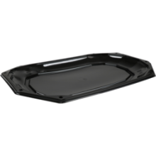 cateringschaal ps 43cm 8 hoek zwart 100 stuks