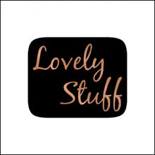 etiket sticker zwart met koper lovely stuff 500 stuks
