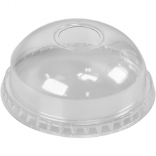 dome deksel 95mm met gat 25mm transparant 50st