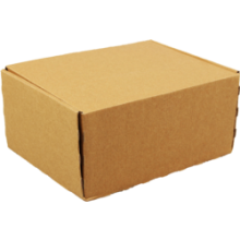 klepdoos   vouwdoos 305x210x91mm bruin