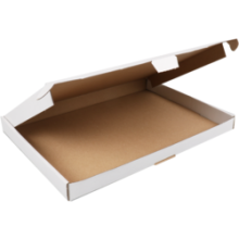 brievenbusdoos met klep 345x255x28mm wit