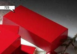 stoldoos kerst 340x160x80mm 100 stuks rood