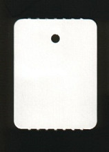 hangetiket op rol 30x40mm wit 1000 stuks