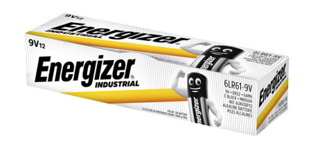 batterij industrial 9volt alkaline per stuk