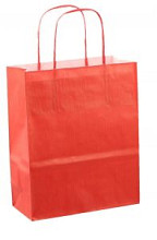 papieren koordtas 18x08x22cm 50st rood
