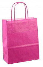 papieren koordtas 18x08x22cm 50st fuchsia