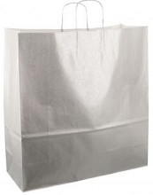 papieren koordtas 45x17x47cm 50st zilver