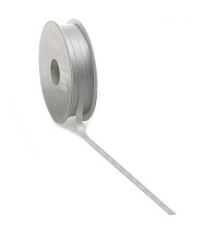 satijnlint premium double face 10mm x 25 meter silver
