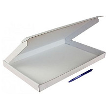 brievenbusdoos a4 met klep 370x260x28mm wit 50 stuks