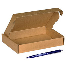 brievenbusdoos a6 met klep 165x110x28mm bruin 50 stuks