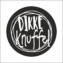 etiket sticker zwart  wit dikke knuffel 500 stuks