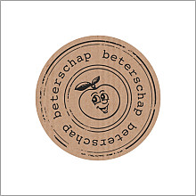etiket sticker kraft beterschap 500 stuks